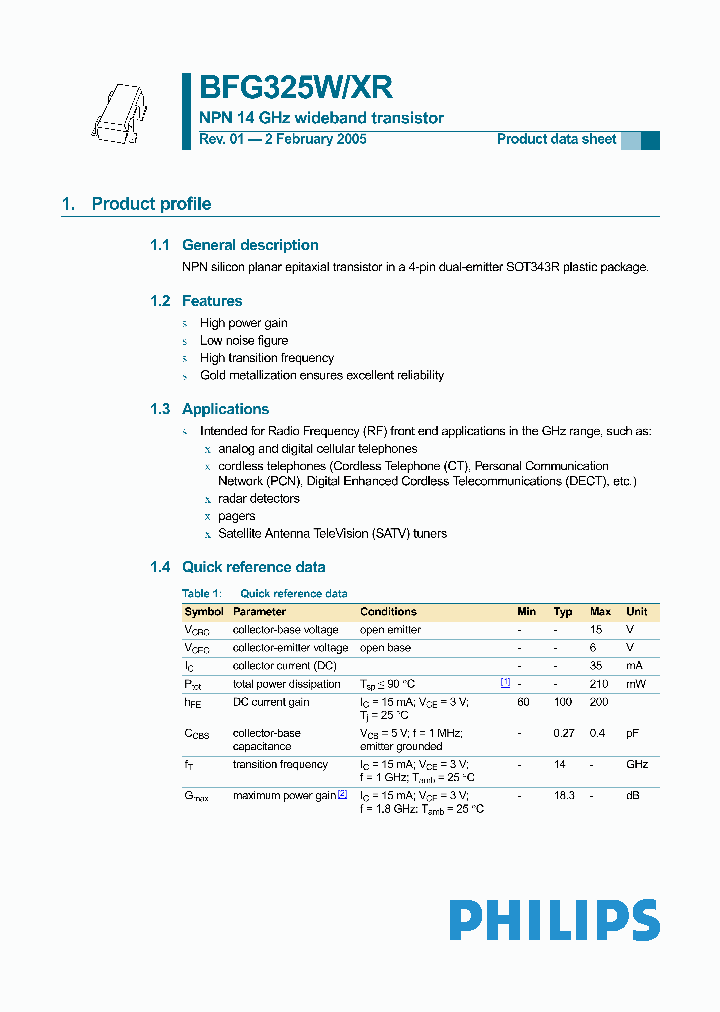 BFG325W-XR_427487.PDF Datasheet