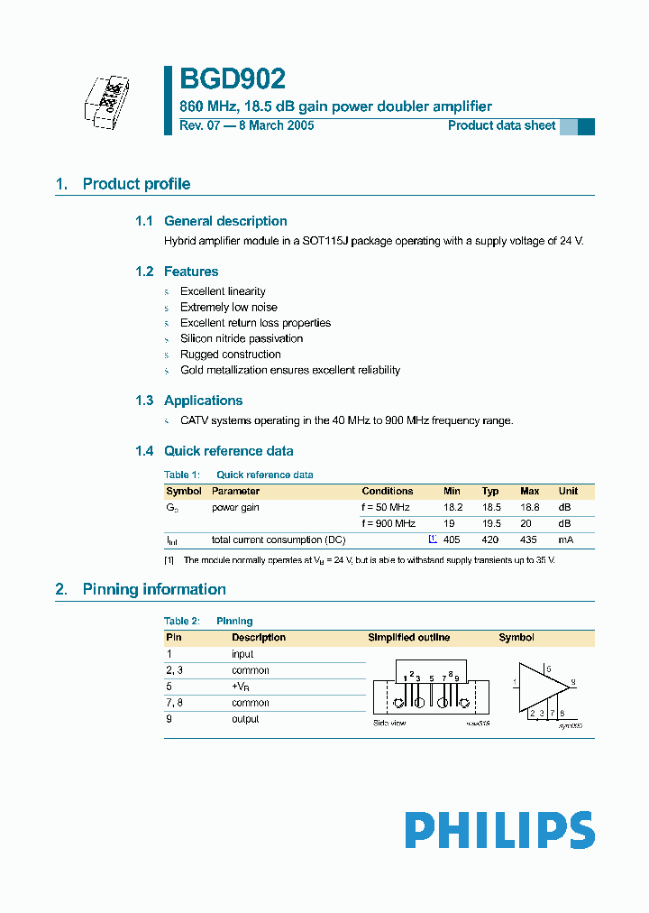 BGD902MI_396697.PDF Datasheet