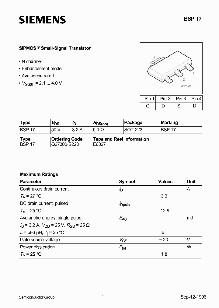 BSP17_45305.PDF Datasheet