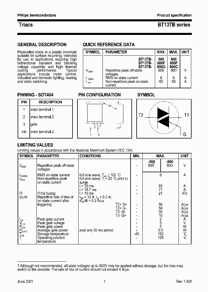 BT137BSERIES_433383.PDF Datasheet