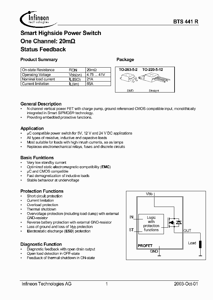 BTS441R_391175.PDF Datasheet