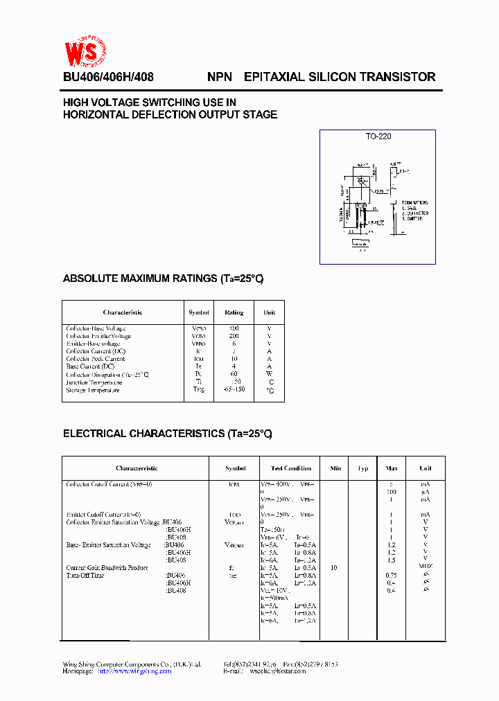 BU406_422607.PDF Datasheet