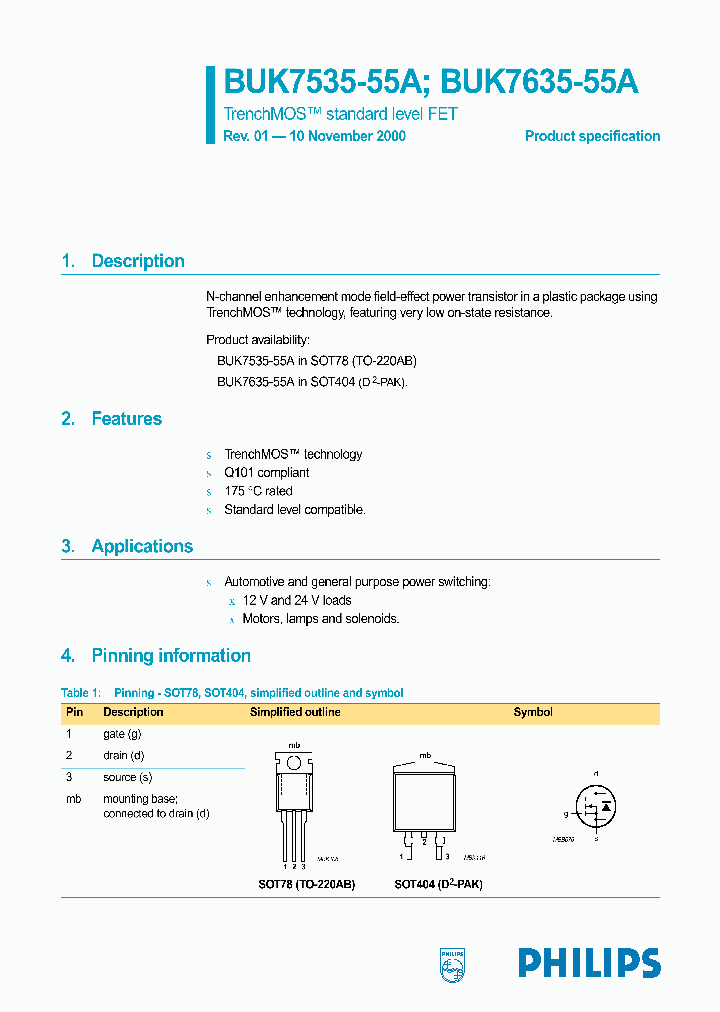BUK7535-55A_427358.PDF Datasheet