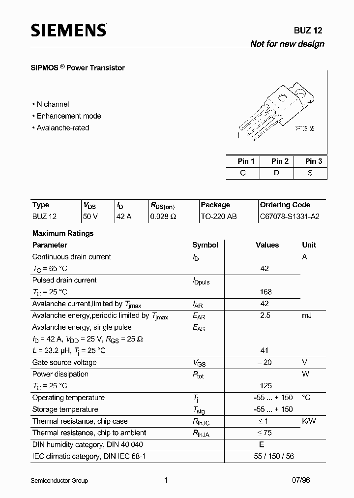 BUZ12_419030.PDF Datasheet