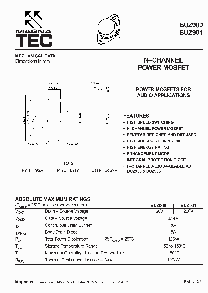 BUZ900_394385.PDF Datasheet