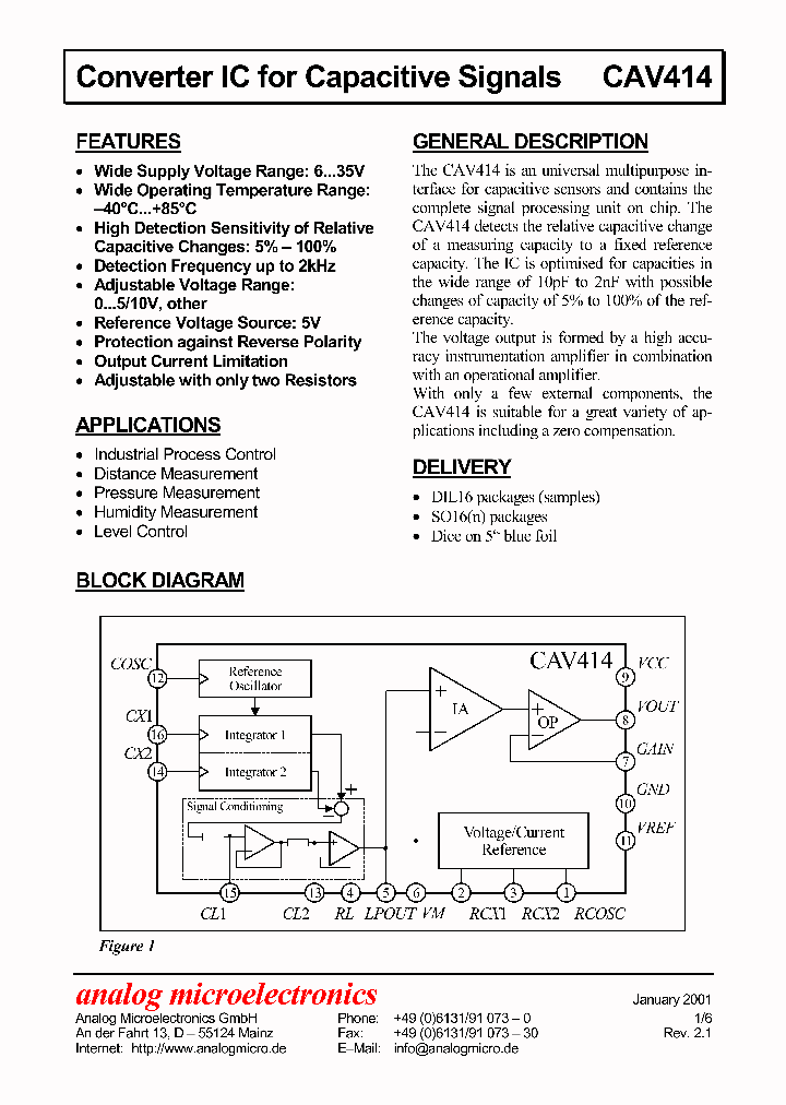 CAV414_390158.PDF Datasheet