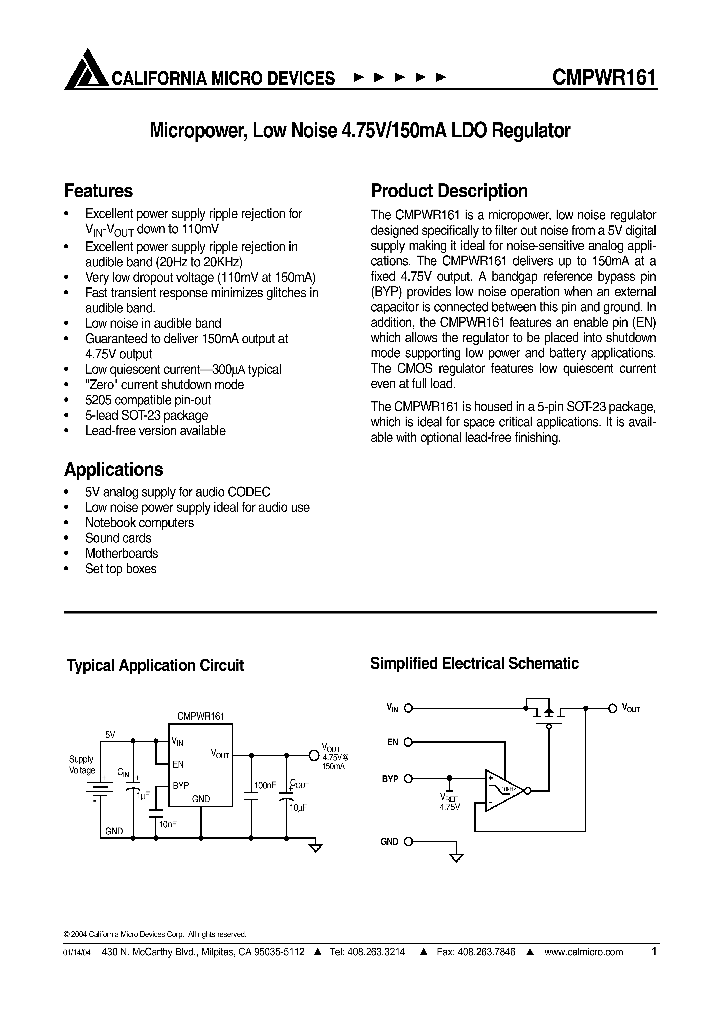 CMPWR161_428598.PDF Datasheet