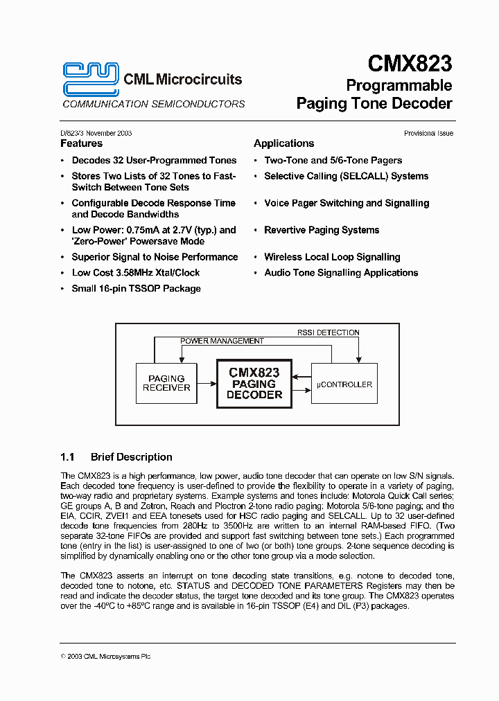 CMX823_388358.PDF Datasheet