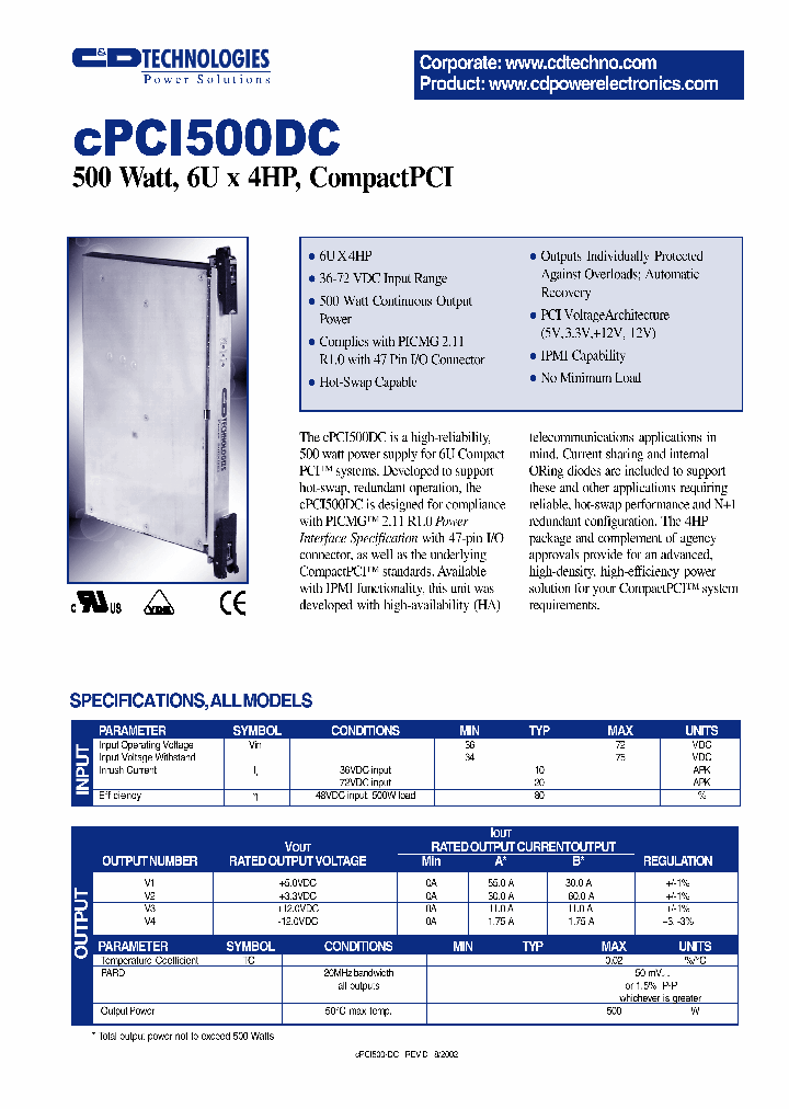 CPCI500DC_406673.PDF Datasheet