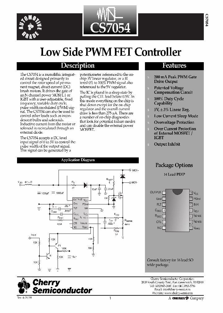 CS7054_402122.PDF Datasheet