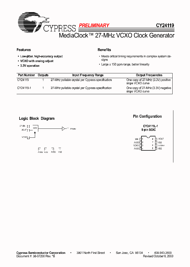 CY24119-1_410364.PDF Datasheet