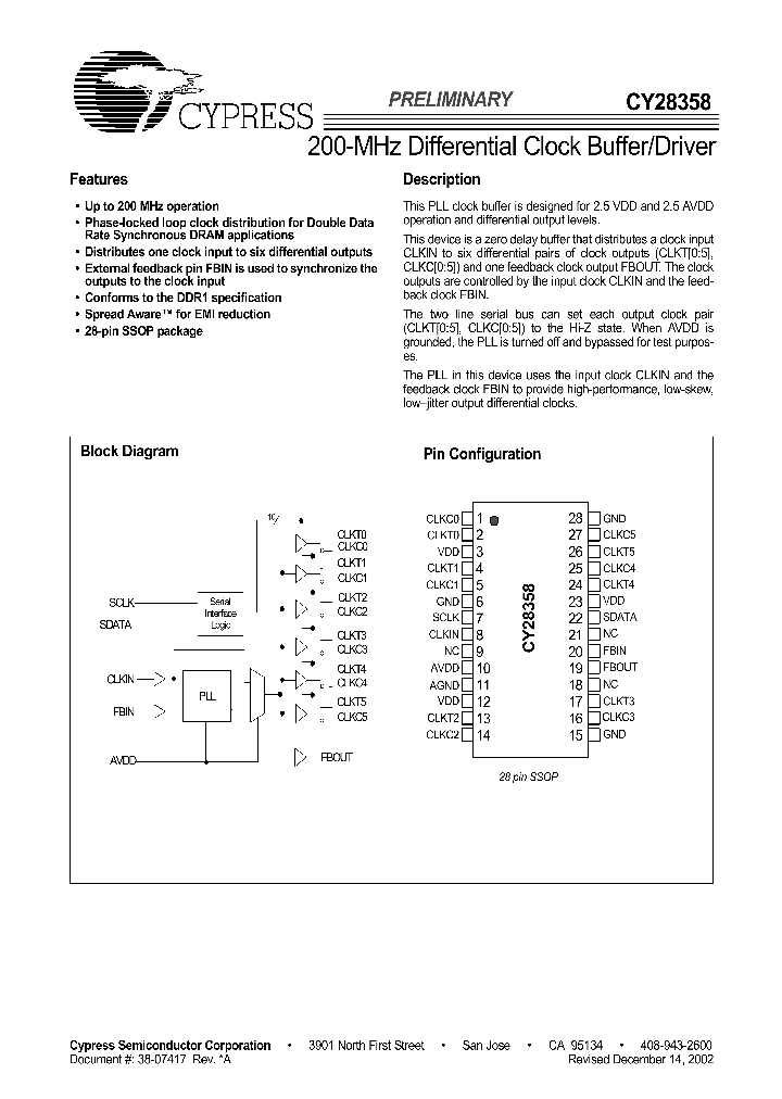 CY28358_395067.PDF Datasheet