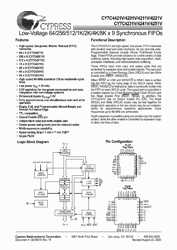 CY7C4201V_420189.PDF Datasheet