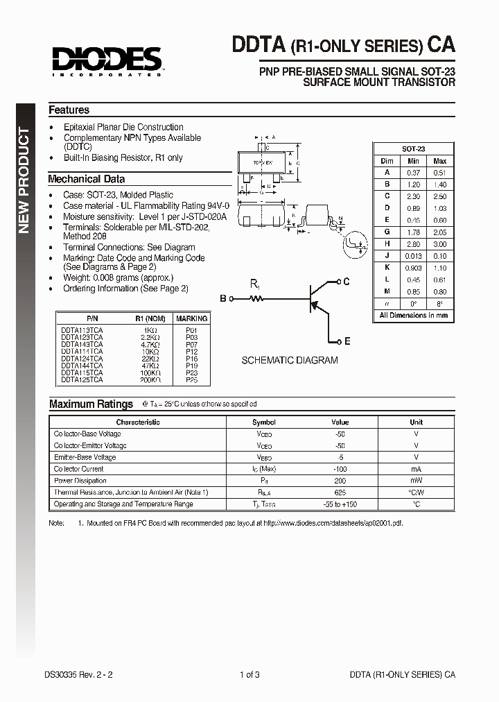 DDTA113TCA_72633.PDF Datasheet