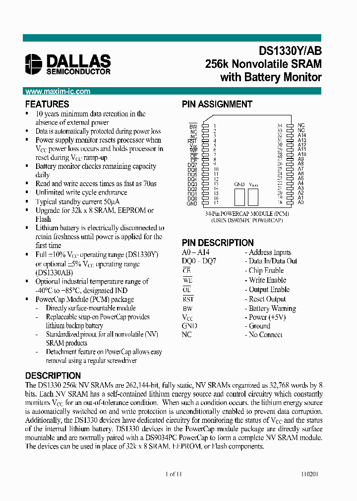 DS1330Y_410769.PDF Datasheet