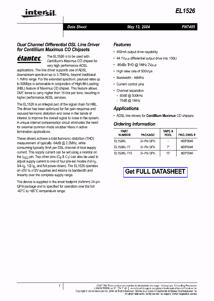 EL1526IL_406826.PDF Datasheet