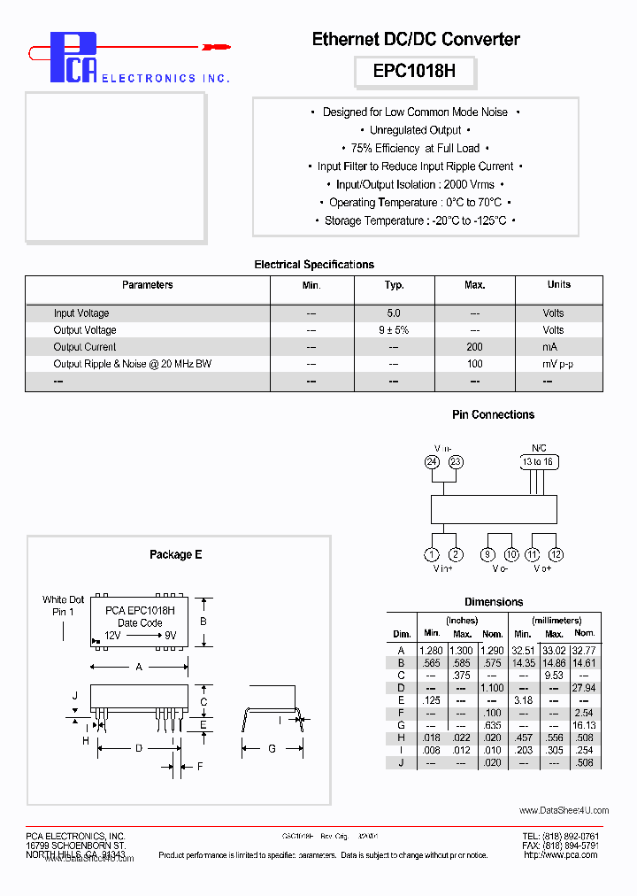EPC1018H_415202.PDF Datasheet