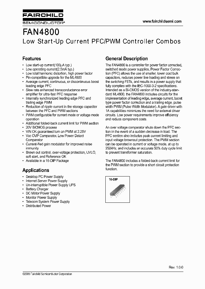 FAN4800_397834.PDF Datasheet