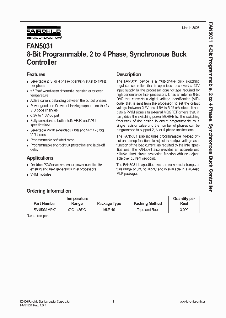 FAN5031_393935.PDF Datasheet
