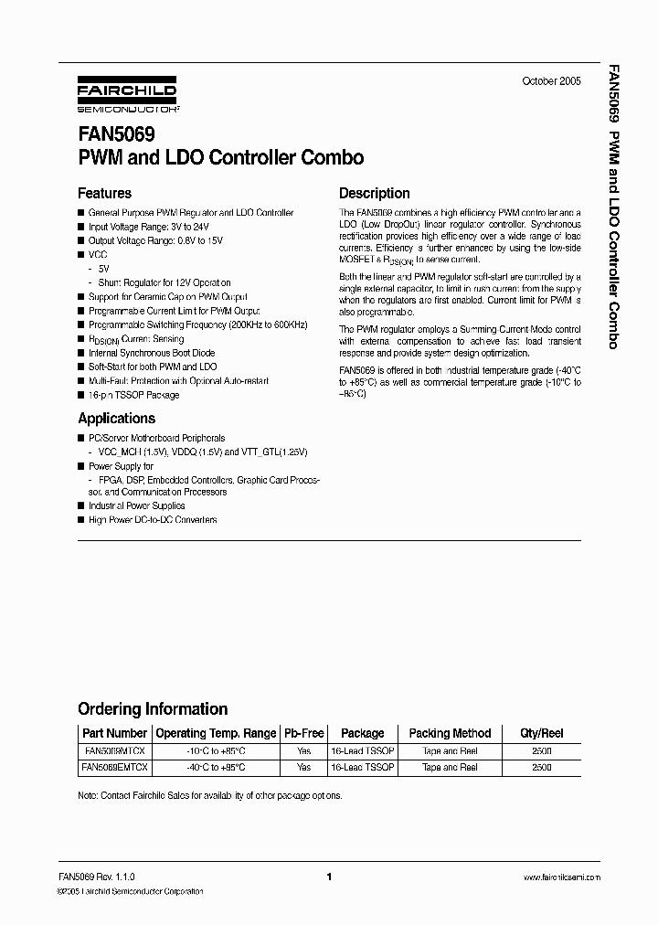 FAN5069_407051.PDF Datasheet