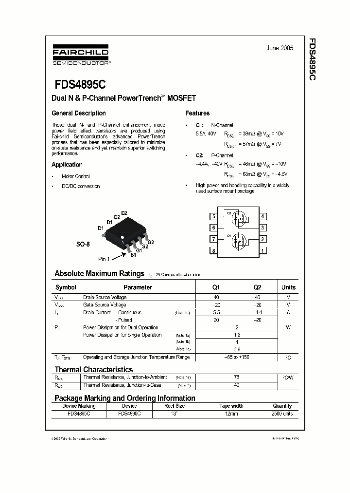FDS4895C_394280.PDF Datasheet