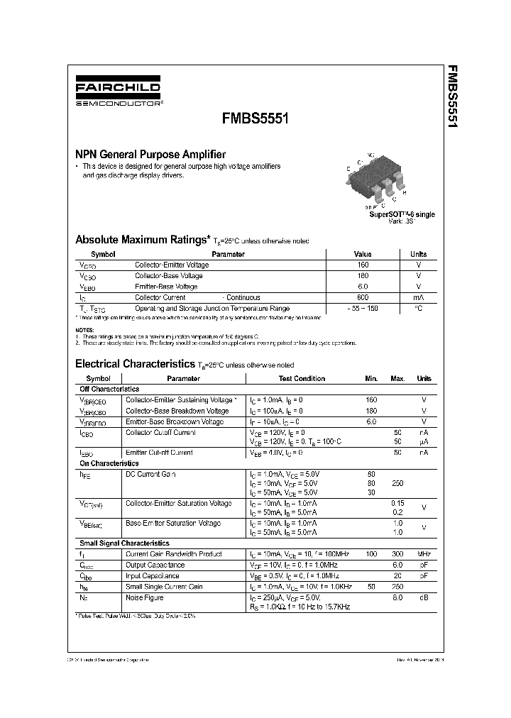 FMBS5551_434574.PDF Datasheet