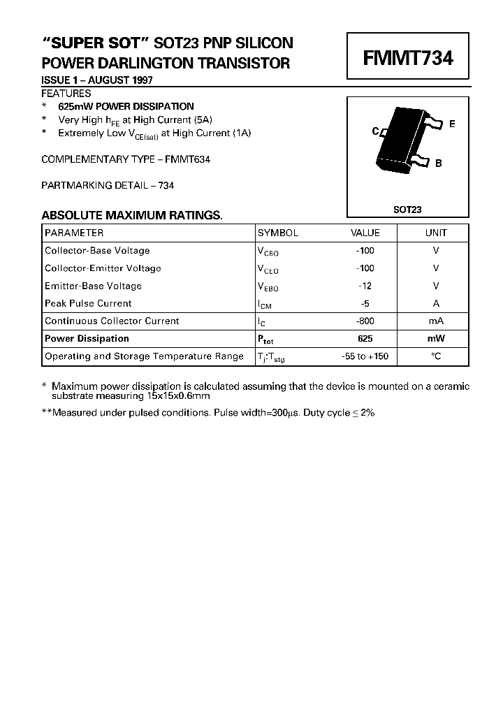 FMMT734_395170.PDF Datasheet
