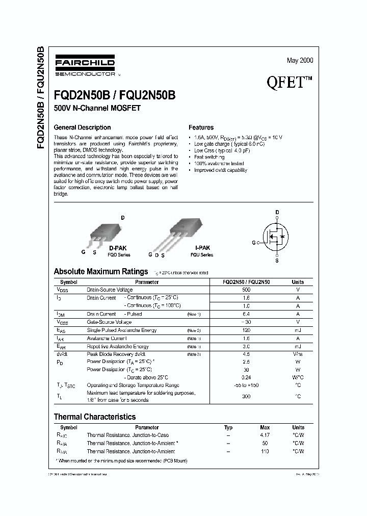 FQD2N50B_331129.PDF Datasheet