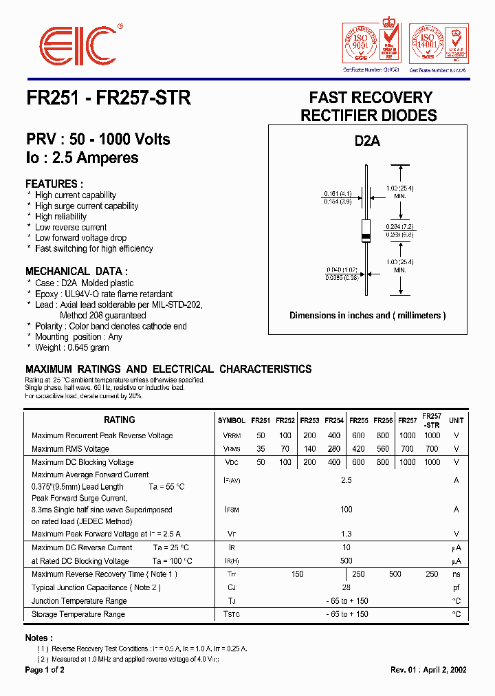 FR252_412065.PDF Datasheet