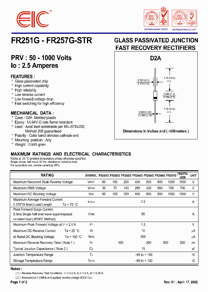 FR252G_412067.PDF Datasheet
