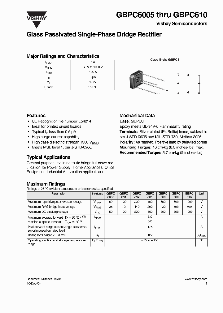 GBPC601_413818.PDF Datasheet
