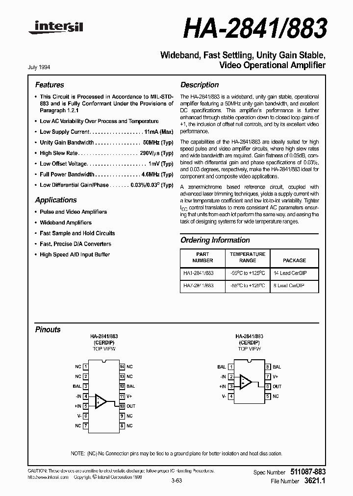 HA1-2841883_420485.PDF Datasheet