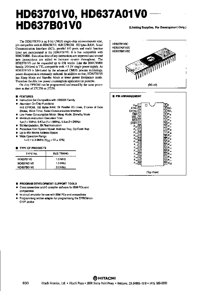 HD63701V0_396337.PDF Datasheet
