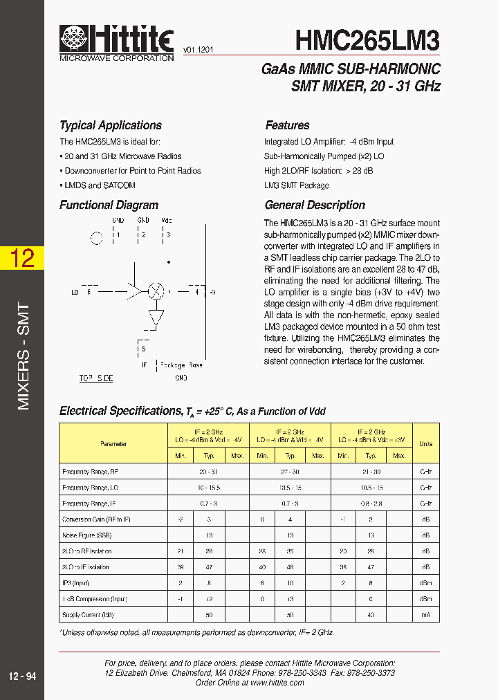 HMC265LM3_397050.PDF Datasheet