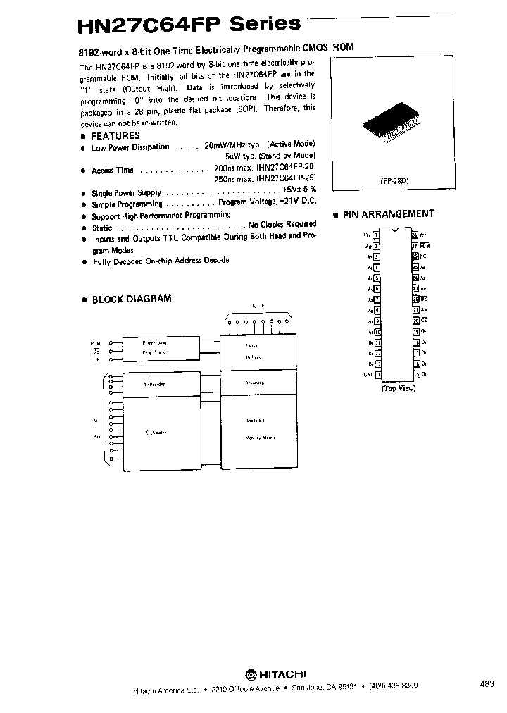 HN27C64FP_394980.PDF Datasheet