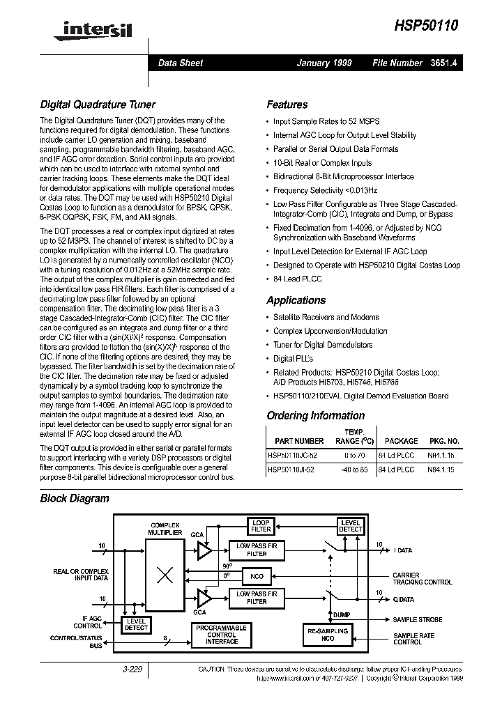 HSP50110_162908.PDF Datasheet