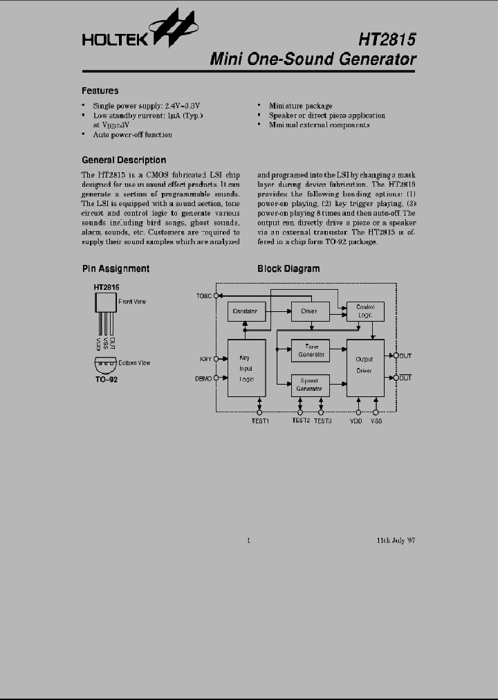 HT2815_422008.PDF Datasheet