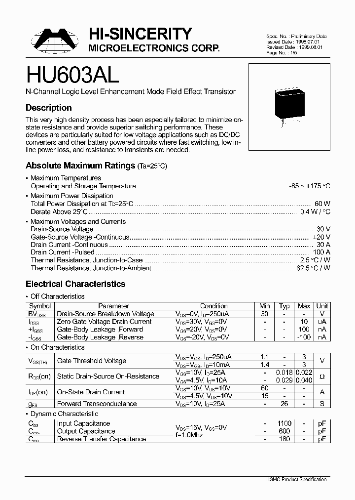 HU603AL_61121.PDF Datasheet