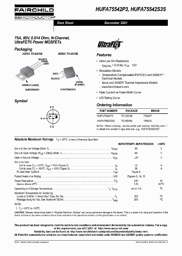 HUFA75542P3_343417.PDF Datasheet