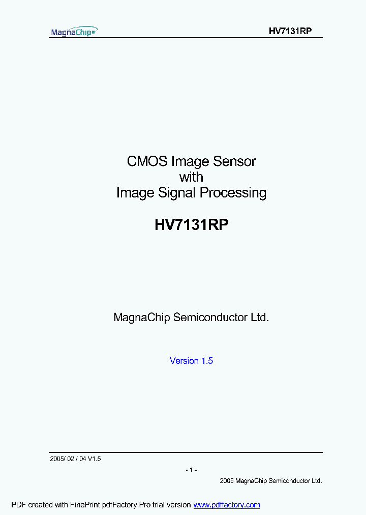 HV7131RP_412275.PDF Datasheet