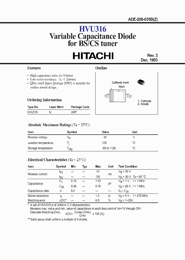 HVU316_388933.PDF Datasheet
