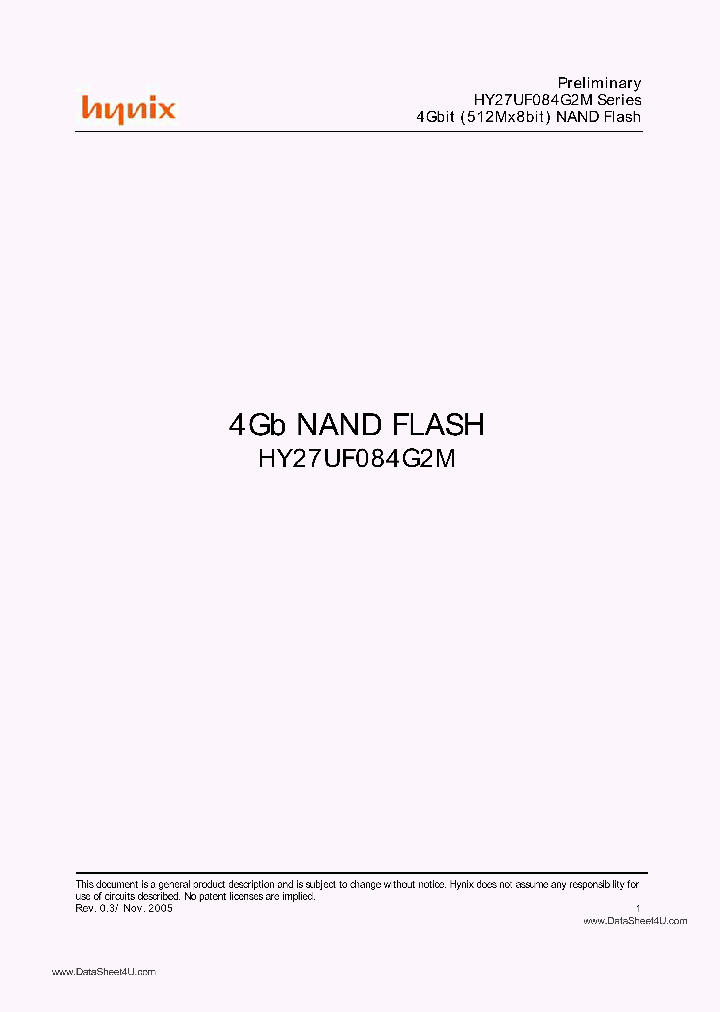 HY27UF084G2M_403775.PDF Datasheet