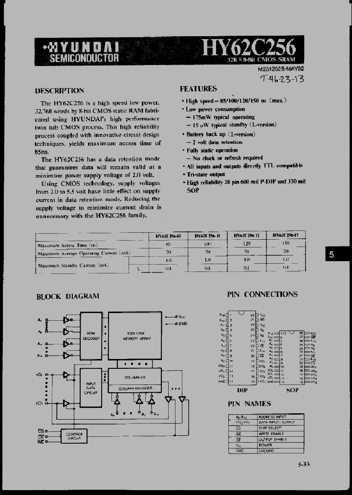 HY62C256_396215.PDF Datasheet