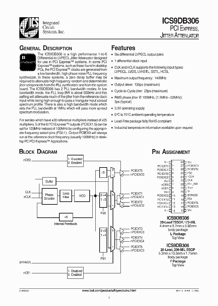 ICS9DB306_399726.PDF Datasheet