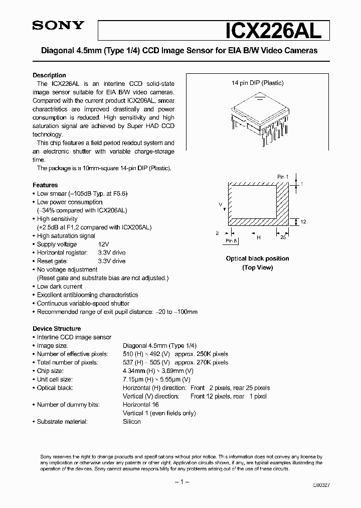 ICX226AL_387499.PDF Datasheet