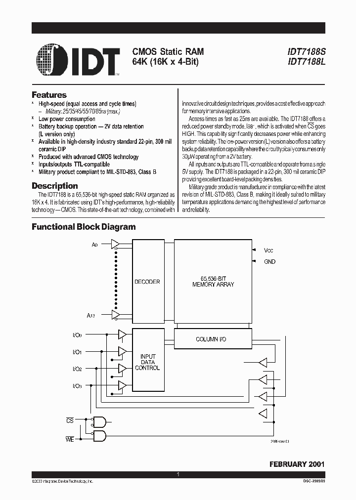 IDT7188L_387327.PDF Datasheet