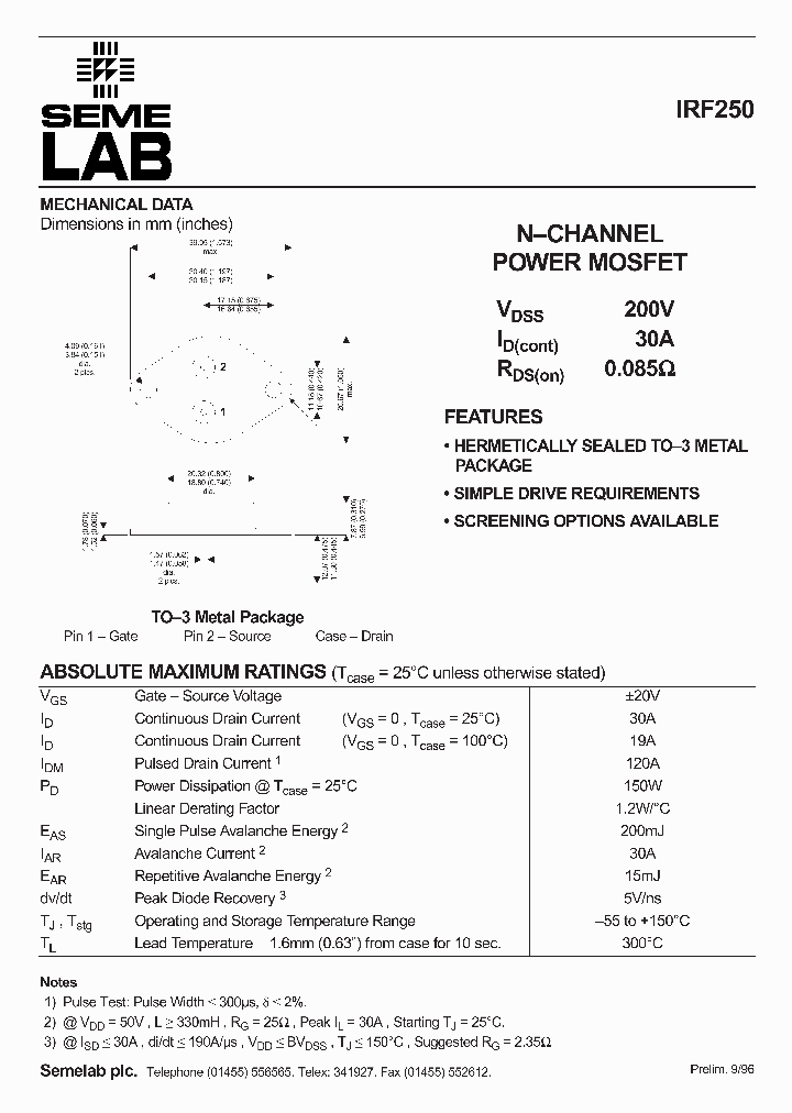 IRF250_410695.PDF Datasheet