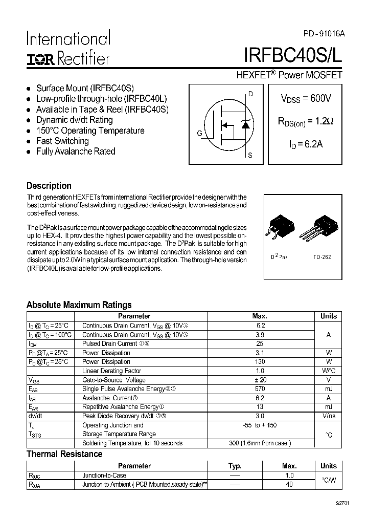 IRFBC40S_408057.PDF Datasheet