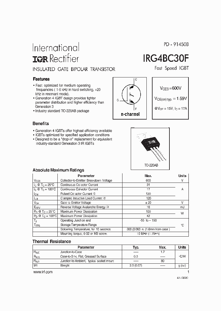 IRG4BC29F_398058.PDF Datasheet