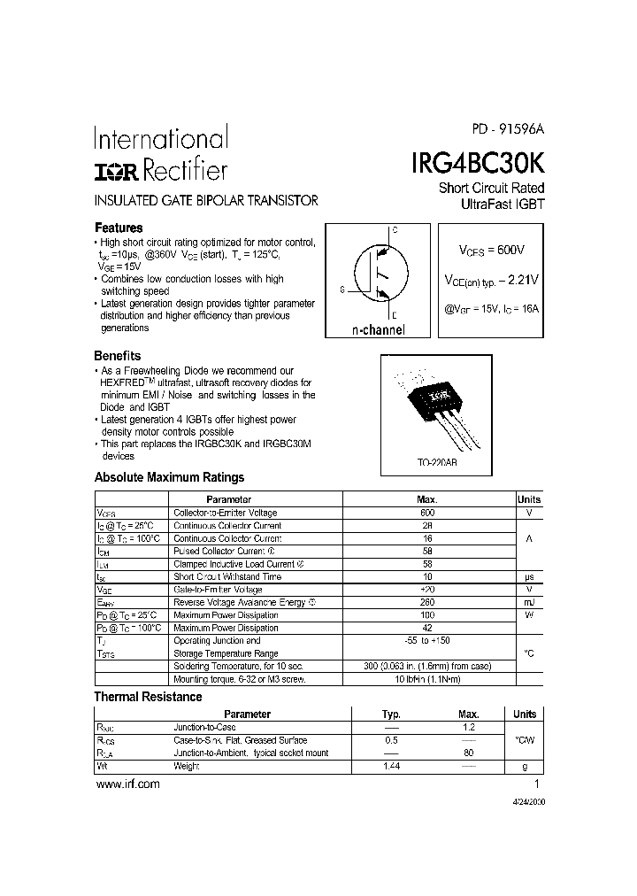 IRG4BC29K_398057.PDF Datasheet